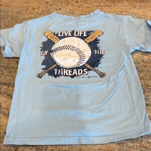 Kids Blue Baseball Graphic T-Shirt